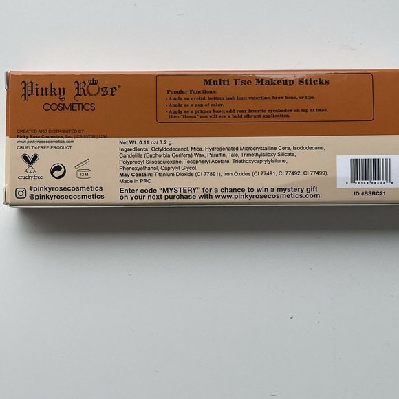 Pinky Rose Cosmetics Pump Your Bass Jazz + Hip Hop 2 Multi Use Makeup Sticks NIB - Picture 2 of 4